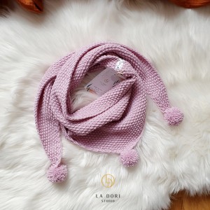 TRIGONAL SCARF Jasny róż