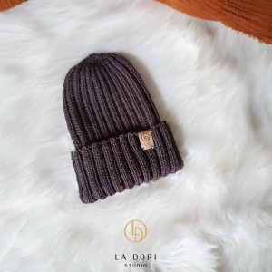 RIBBING BEANIE Mokka