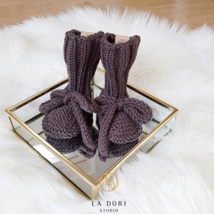 Buciki STRIPES mokka