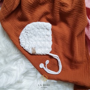 OH GIRL BONNET Biały