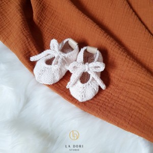 MINI BOOTIES Pudrowy