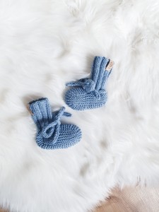 Buciki STRIPES sky blue