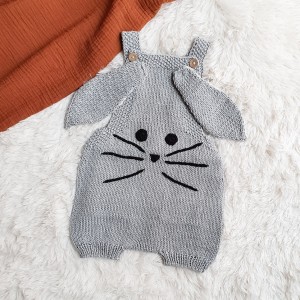 BUNNY ROMPER Jasny szary