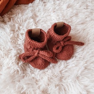 Buciki PETITE Merino Brick 