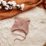 Bonetka KITTY Merino Piaskowy róż