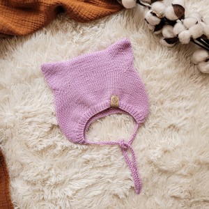 Bonetka KITTY Merino Jasny róż