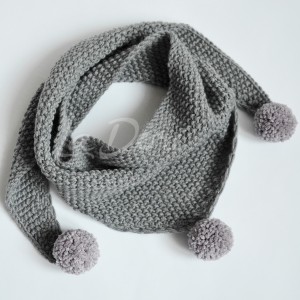 TRIGONAL SCARF Szary